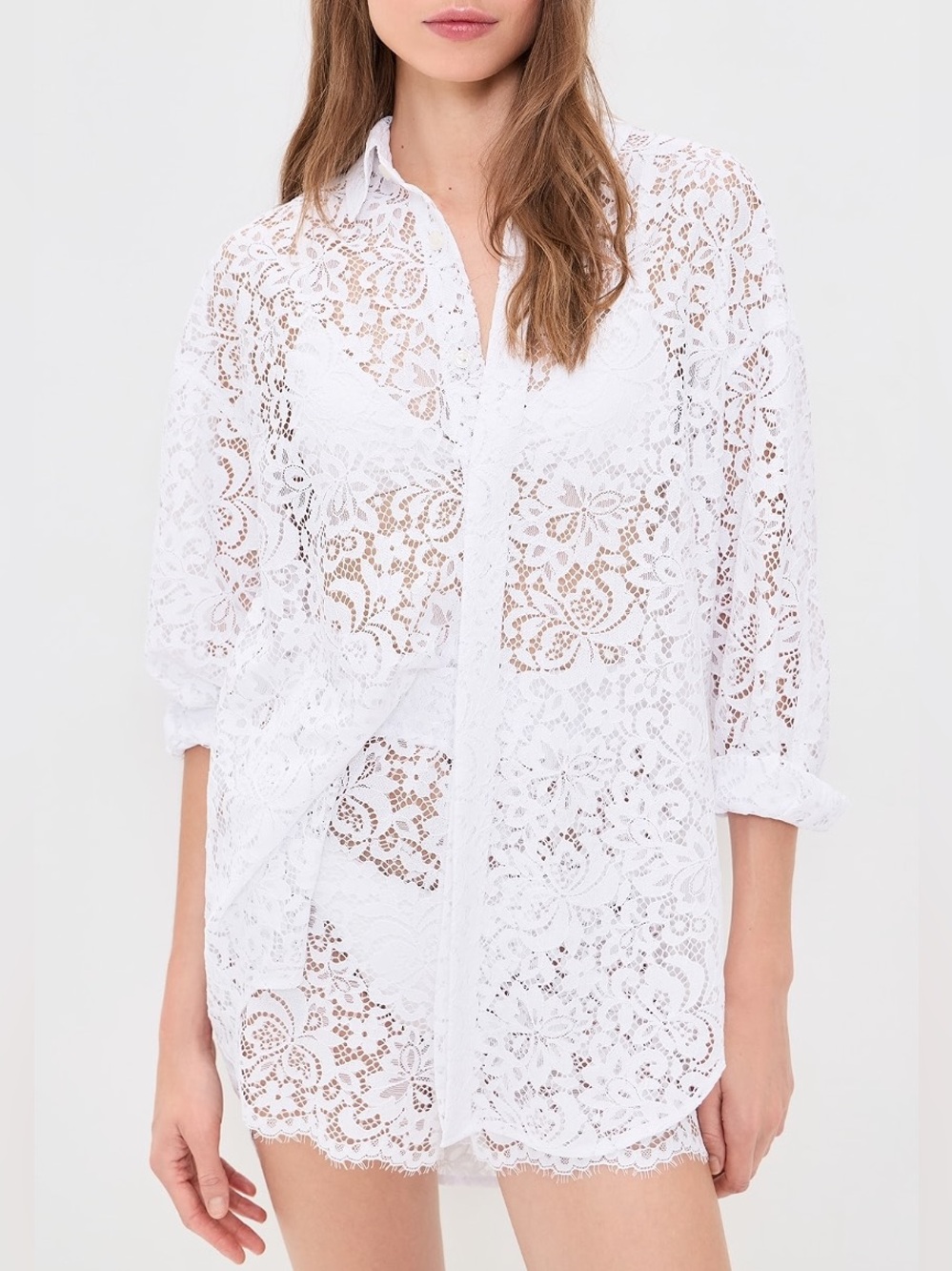 STYLEST AquaLace Quick Dry Beach Shirt White